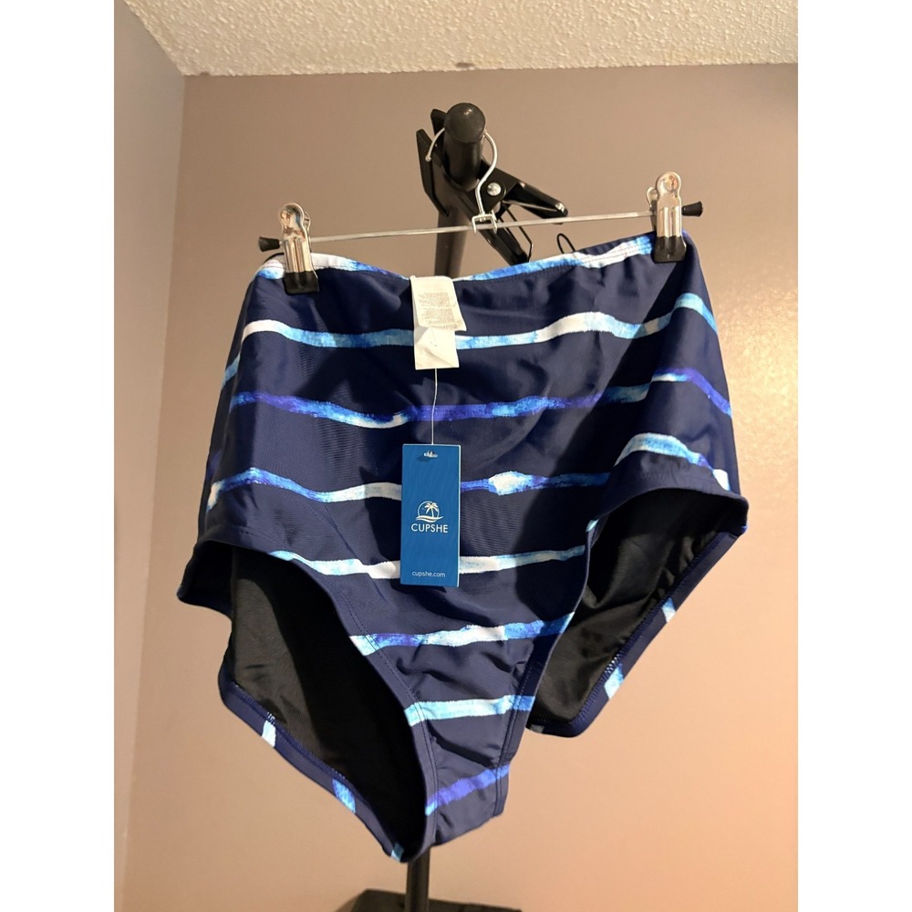 Cupshe Bikini Bottoms Blue Shades Sz 3X